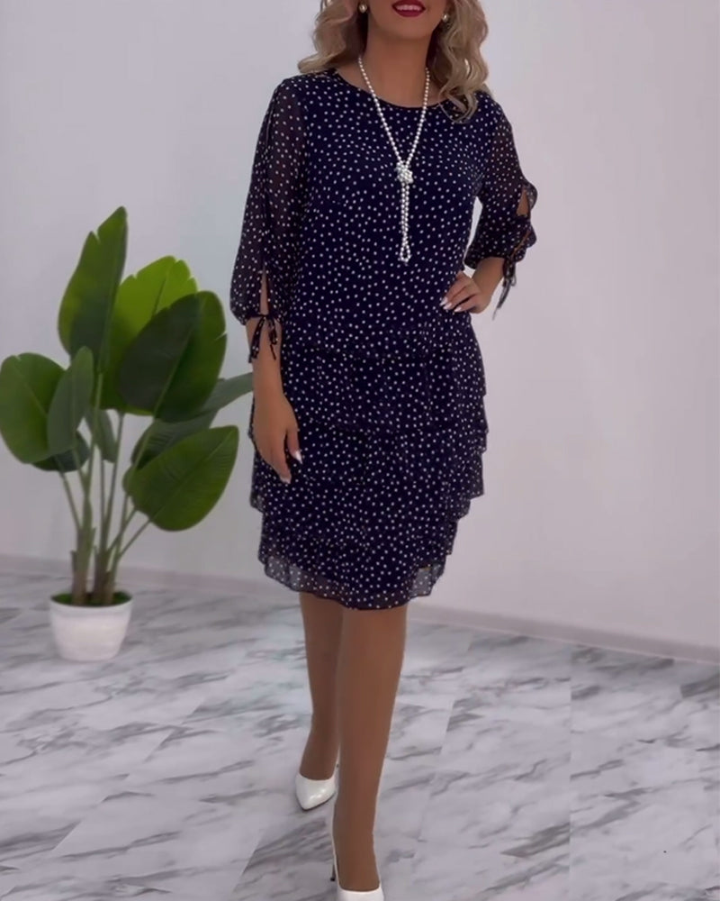 Cléa™ | Robe à Pois Superposée