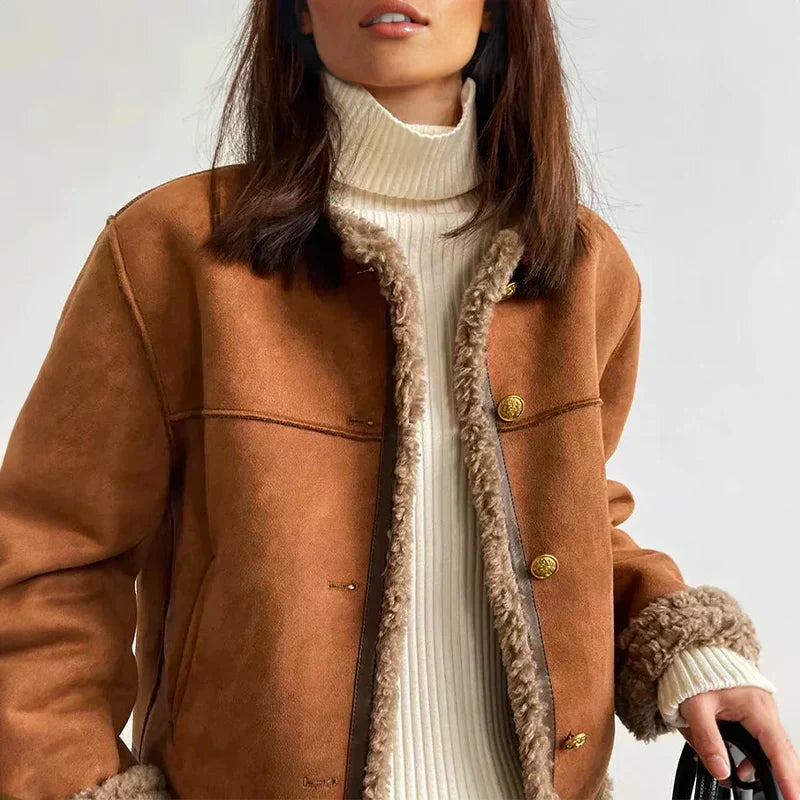 SOLÈNE™ | Veste en Laine d'Agneau de Printemps