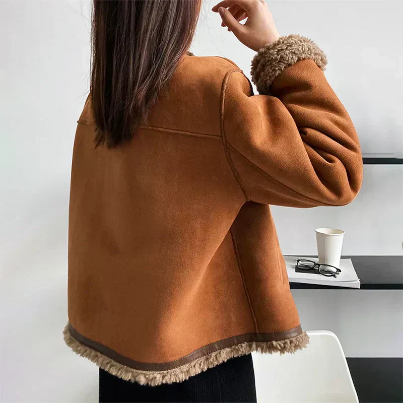 SOLÈNE™ | Veste en Laine d'Agneau de Printemps