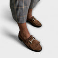 Liora™ | Mocassins Brun avec Bout Rond