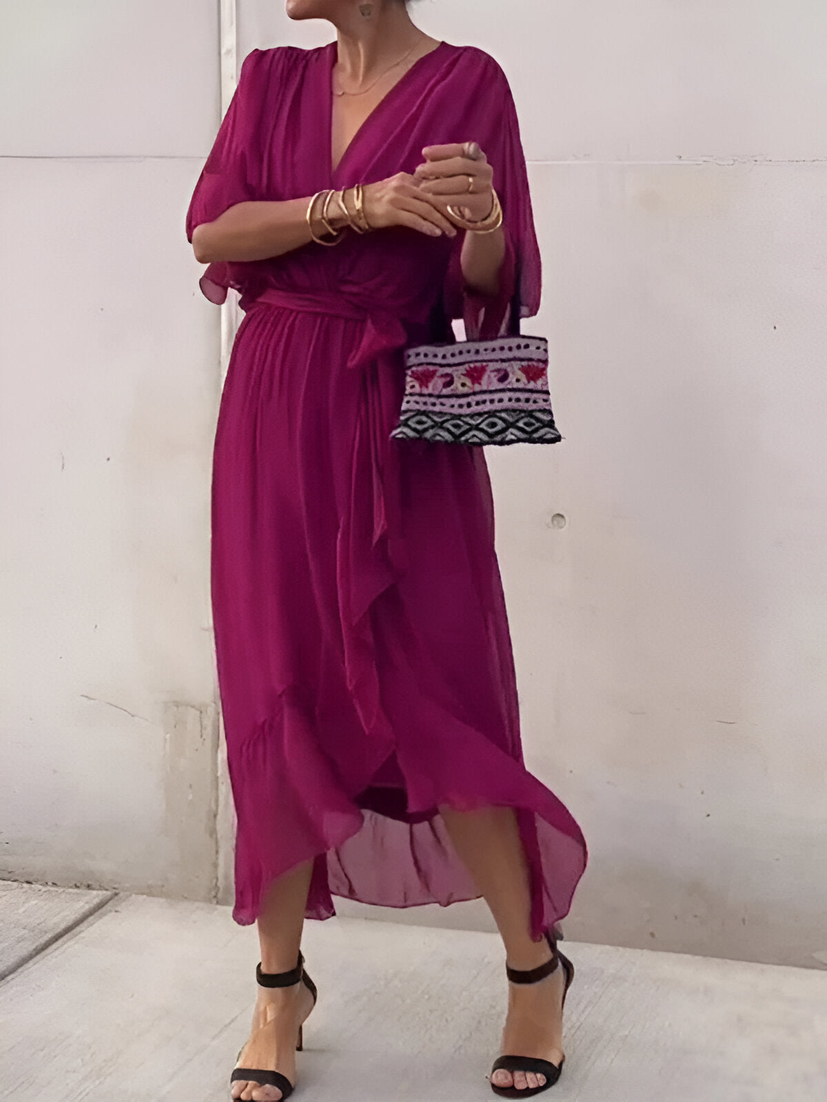 Véra™ | Robe Fluide à Décolleté en V