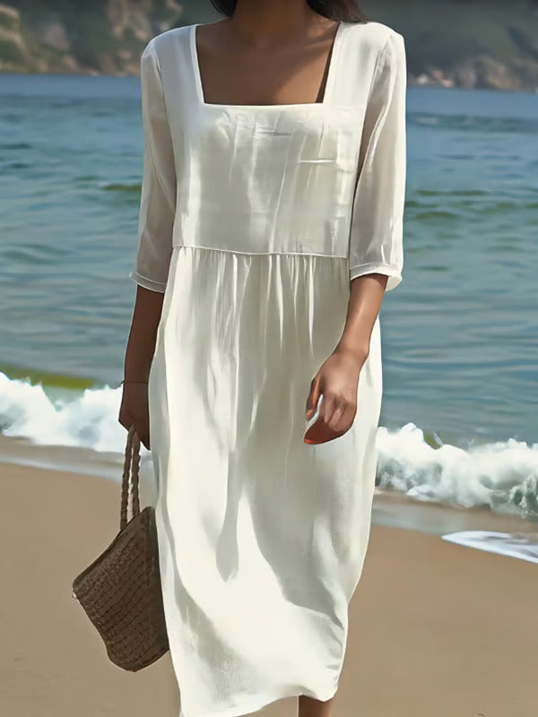 Lunelle™ | Robe d'été aérée à col ouvert