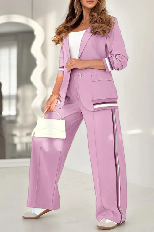 Antoinette™ | Ensemble rayé chic