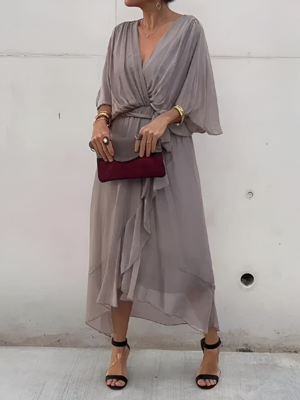 Véra™ | Robe Fluide à Décolleté en V