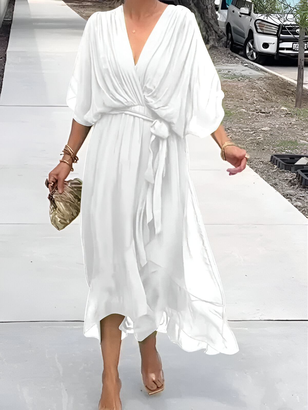 Véra™ | Robe Fluide à Décolleté en V