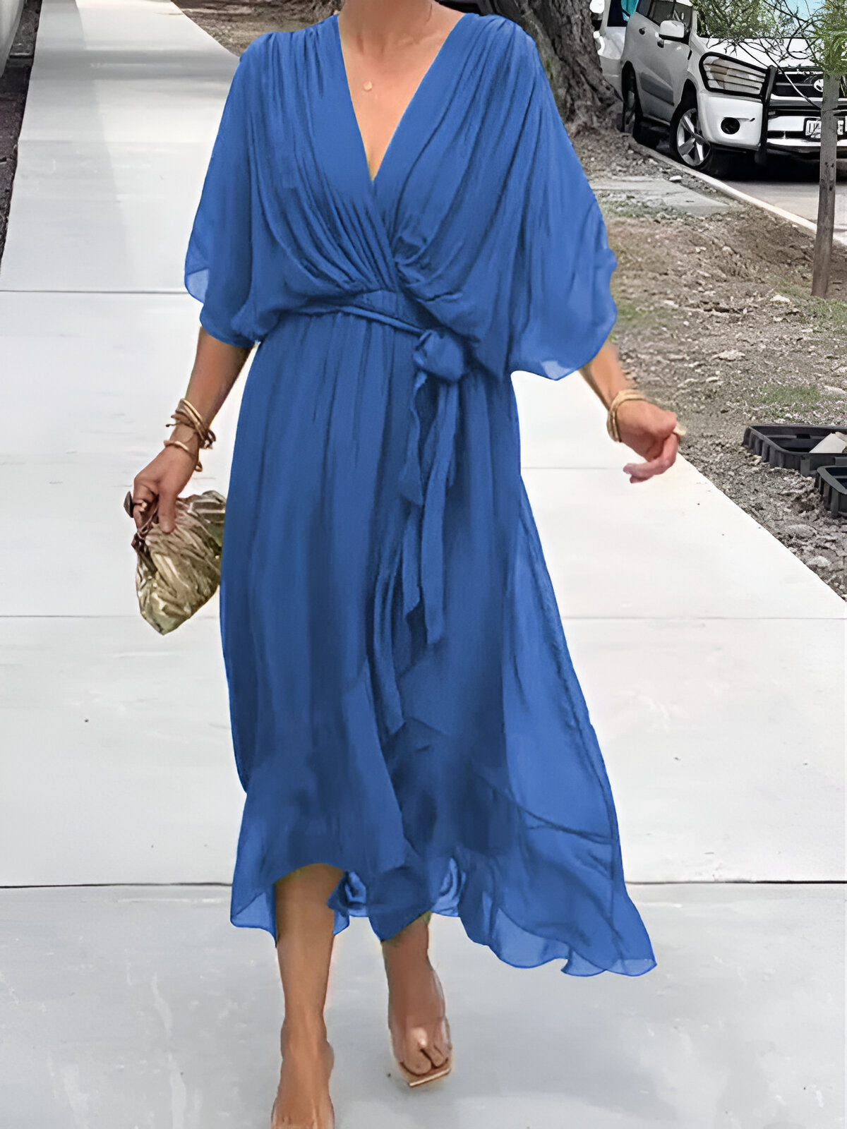 Véra™ | Robe Fluide à Décolleté en V