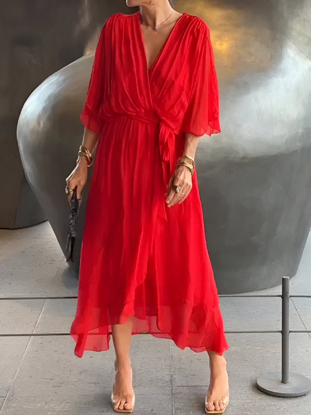 Véra™ | Robe Fluide à Décolleté en V