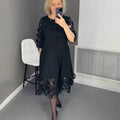 Sarah™ | Robe midi avec Détails Élégants