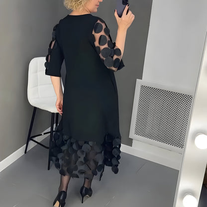 Sarah™ | Robe midi avec Détails Élégants