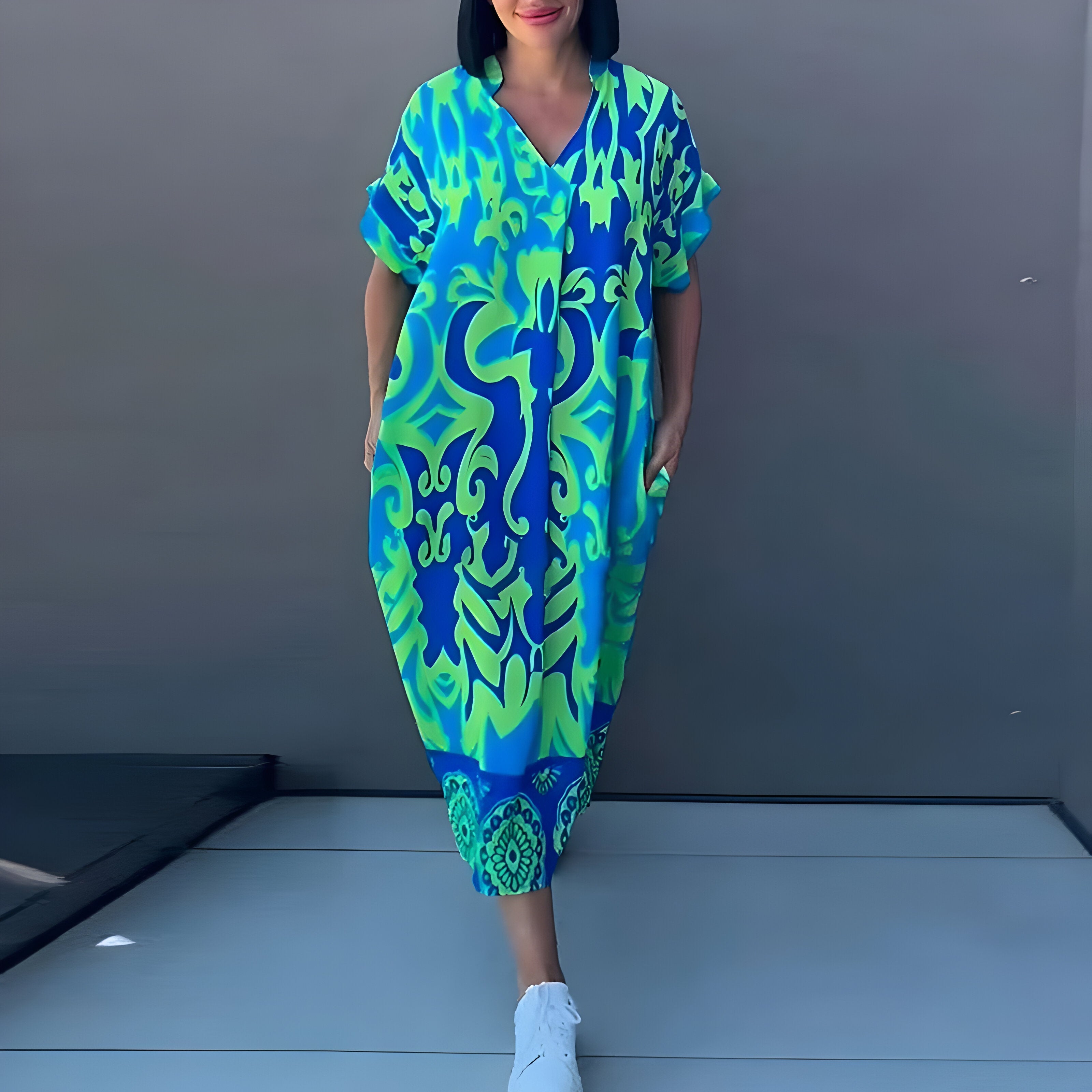 Zoé™ | Robe maxi colorée